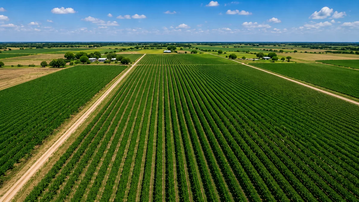 RGB aerial photo of South Texas field